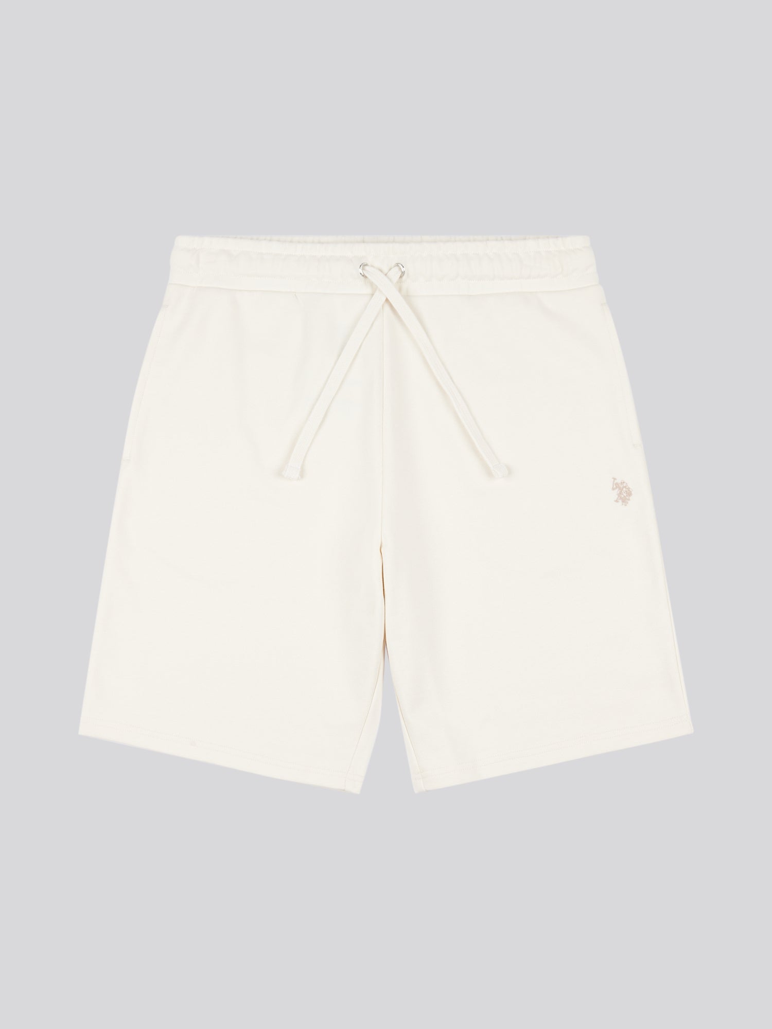 Mens Double Horsemen Sweat Shorts Whisper White