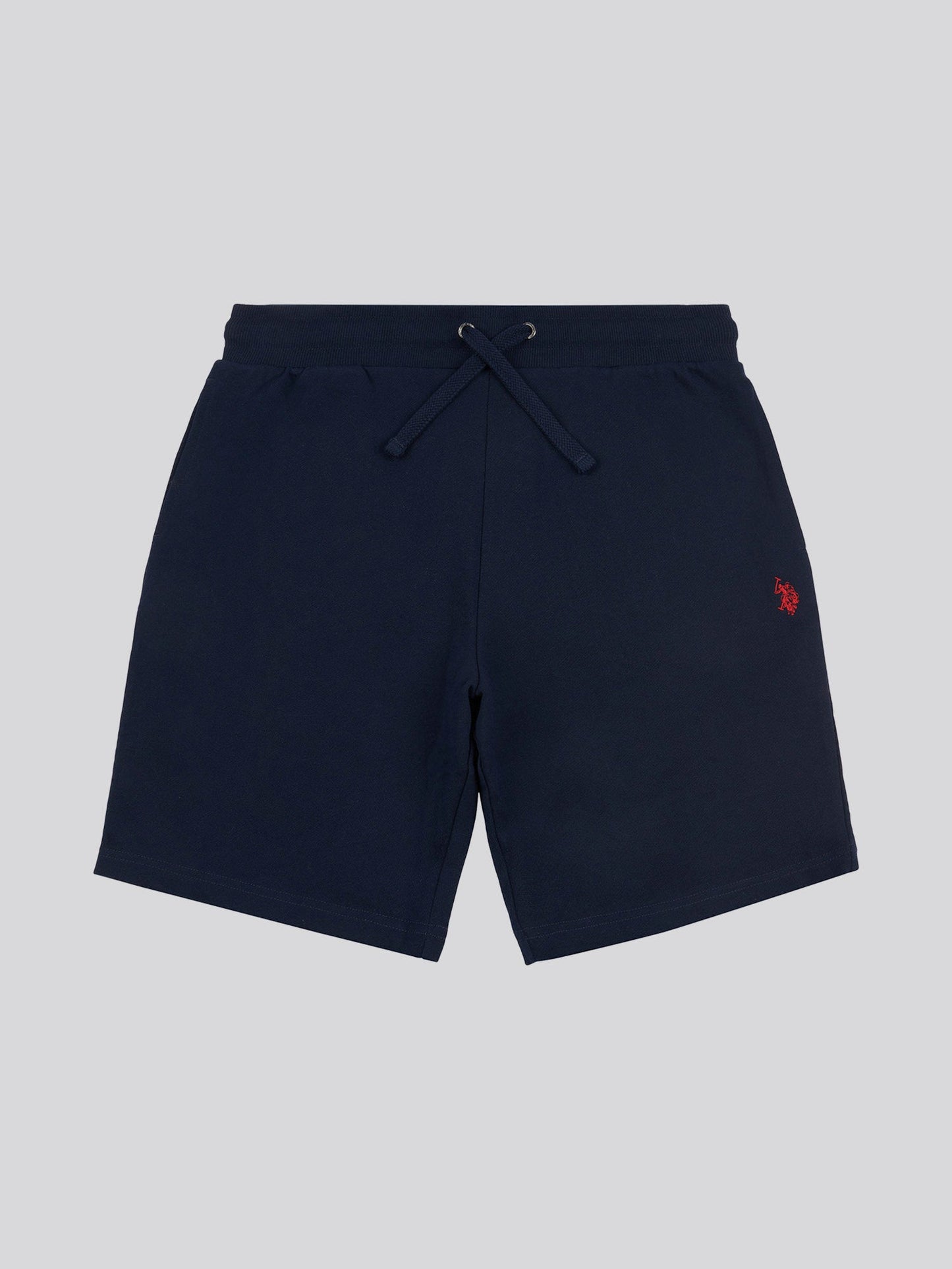 Mens Double Horsemen Sweat Shorts Dark Sapphire Navy / Haute Red DHM