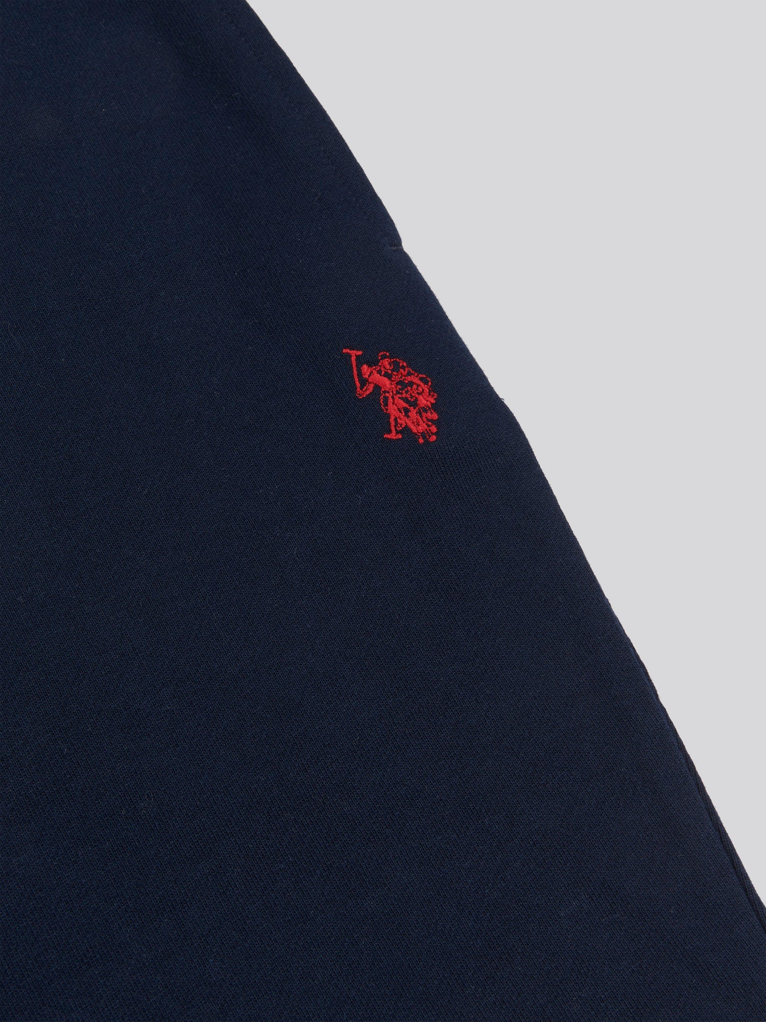 Mens Double Horsemen Sweat Shorts Dark Sapphire Navy / Haute Red DHM