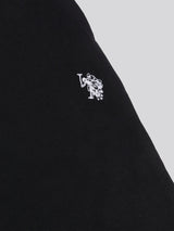 Mens Double Horsemen Sweat Shorts Black Bright White DHM