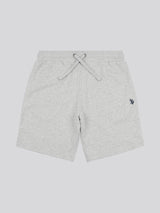 Mens Double Horsemen Sweat Shorts Mid Grey Marl