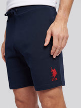 Mens Player 3 Sweat Shorts Dark Sapphire Navy / Haute Red DHM