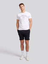 Mens Player 3 Sweat Shorts Black Bright White DHM