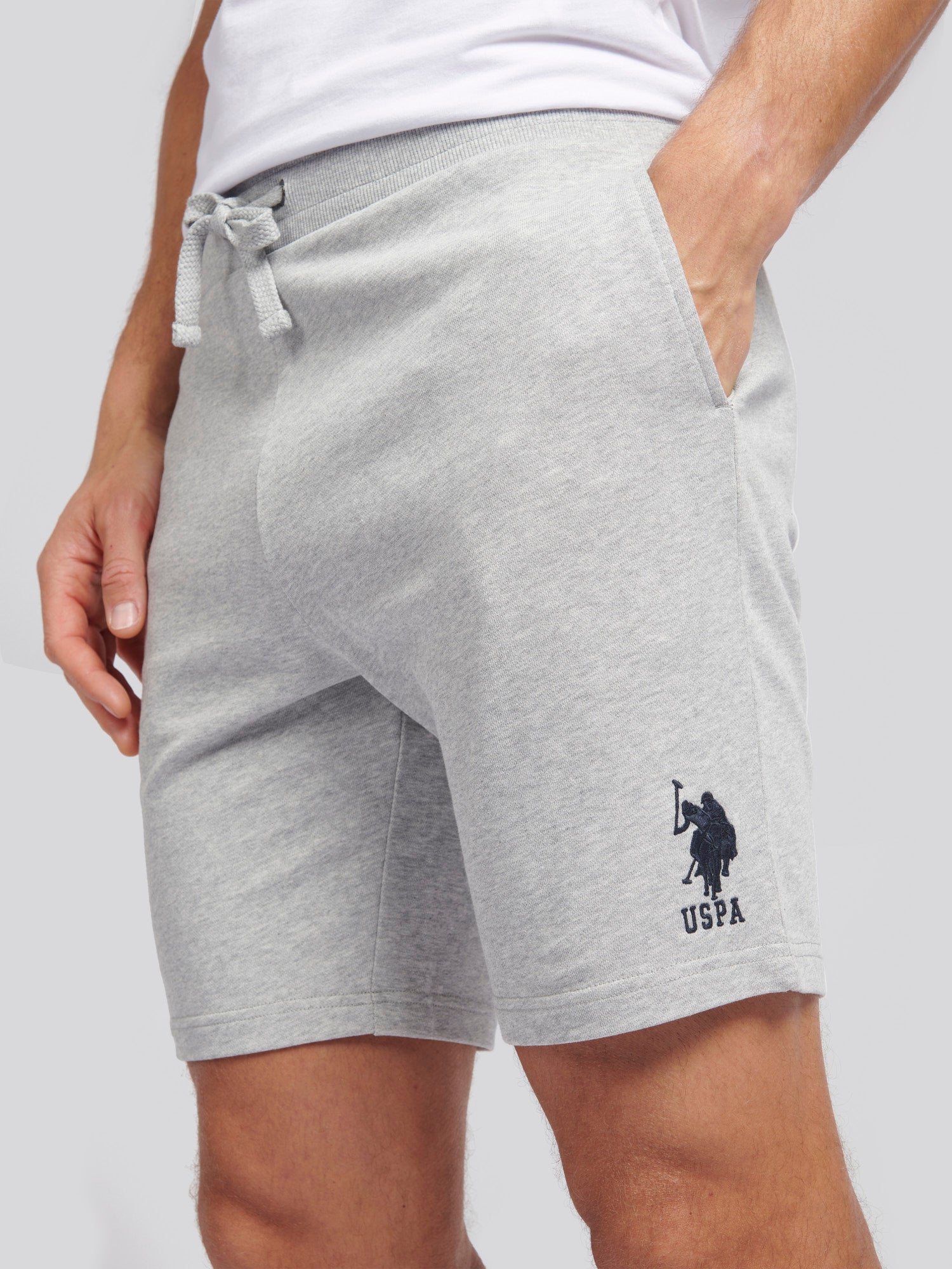 Mens Player 3 Sweat Shorts Mid Grey Marl