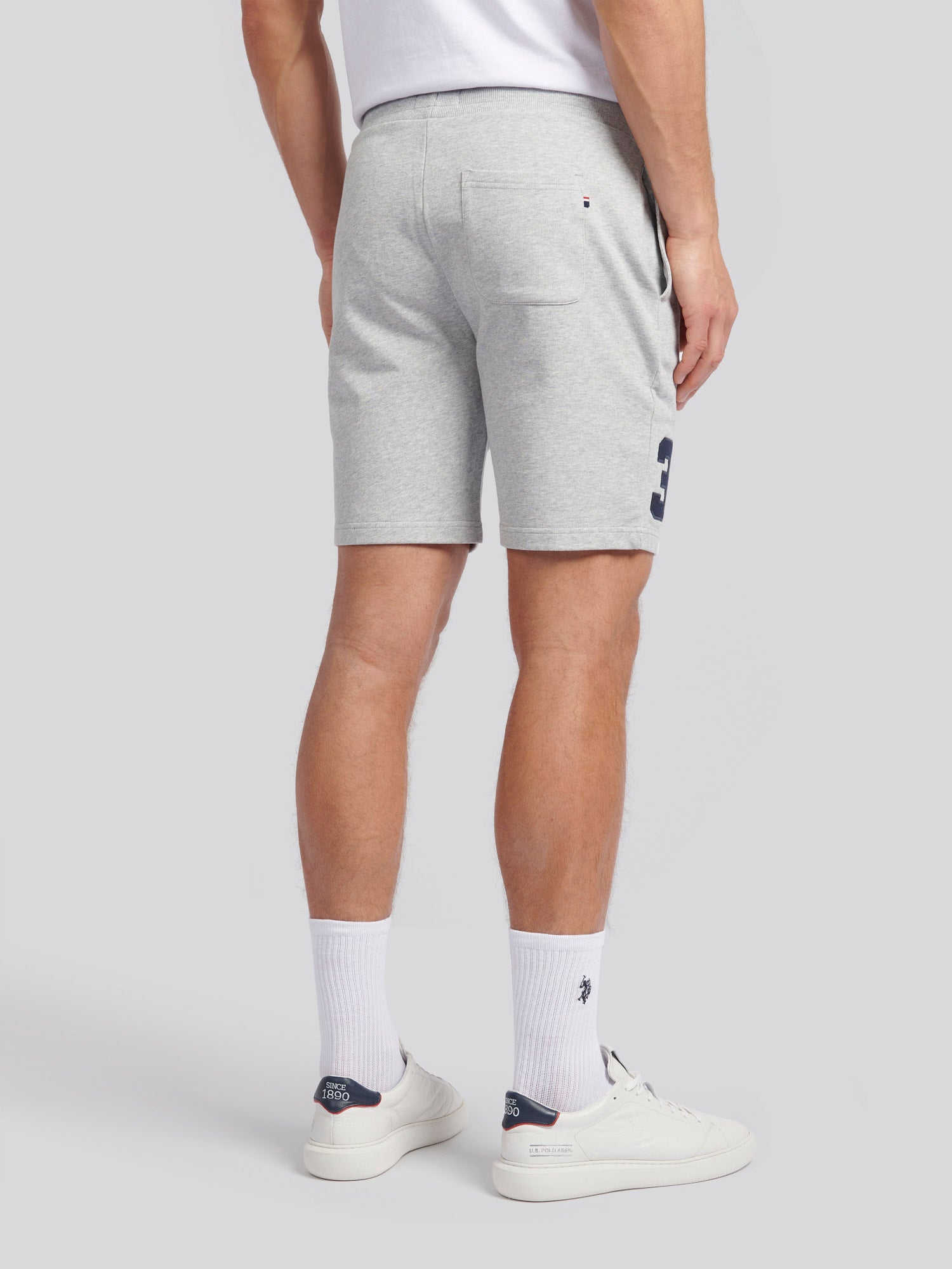 Mens Player 3 Sweat Shorts Mid Grey Marl