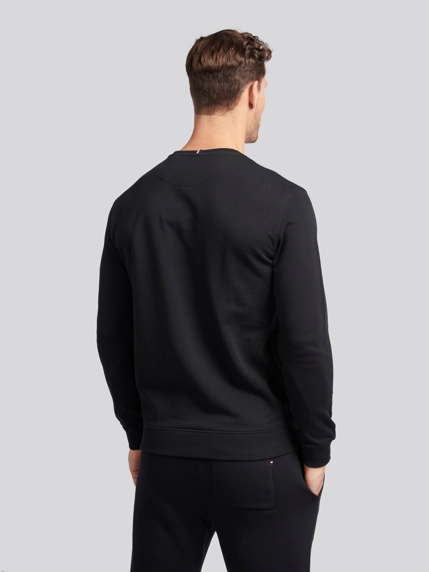 Mens Double Horsemen Sweatshirt Black Bright White DHM