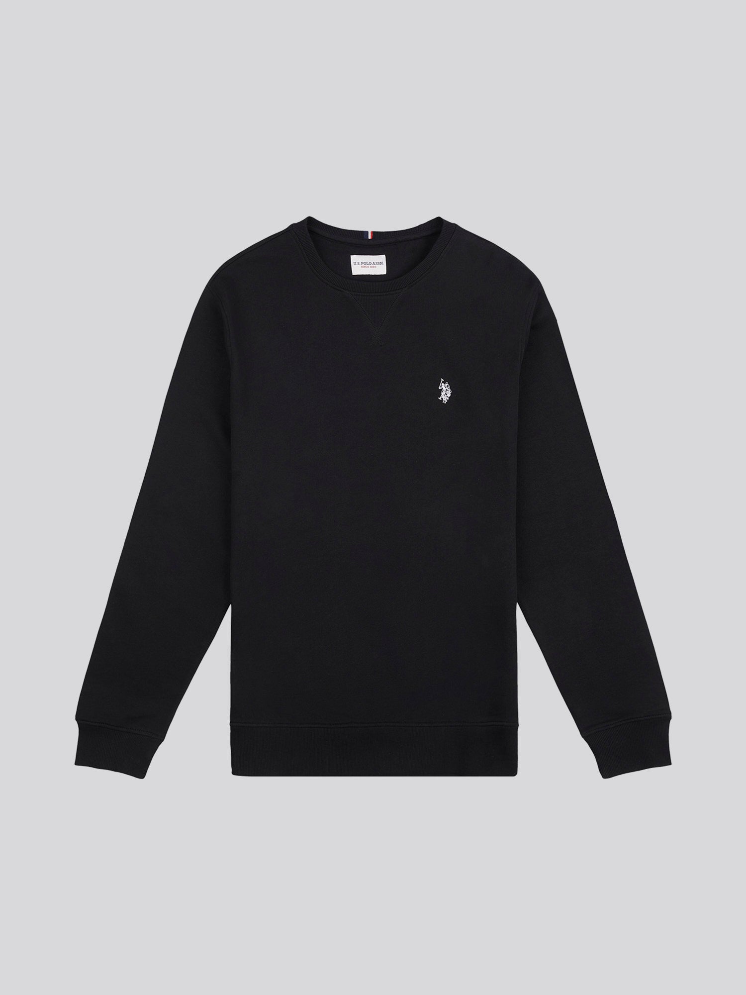 Mens Double Horsemen Sweatshirt Black Bright White DHM