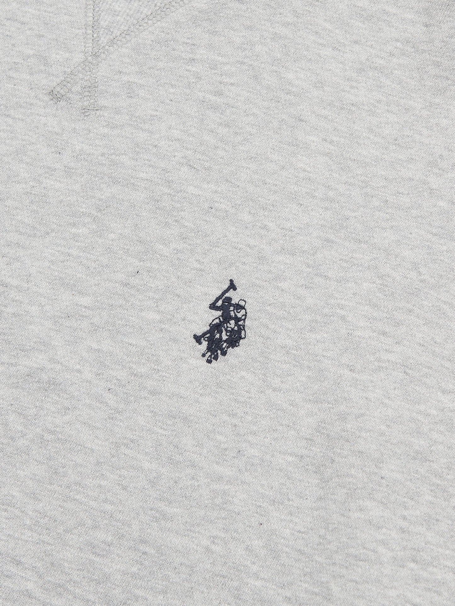 Mens Double Horsemen Sweatshirt Mid Grey Marl