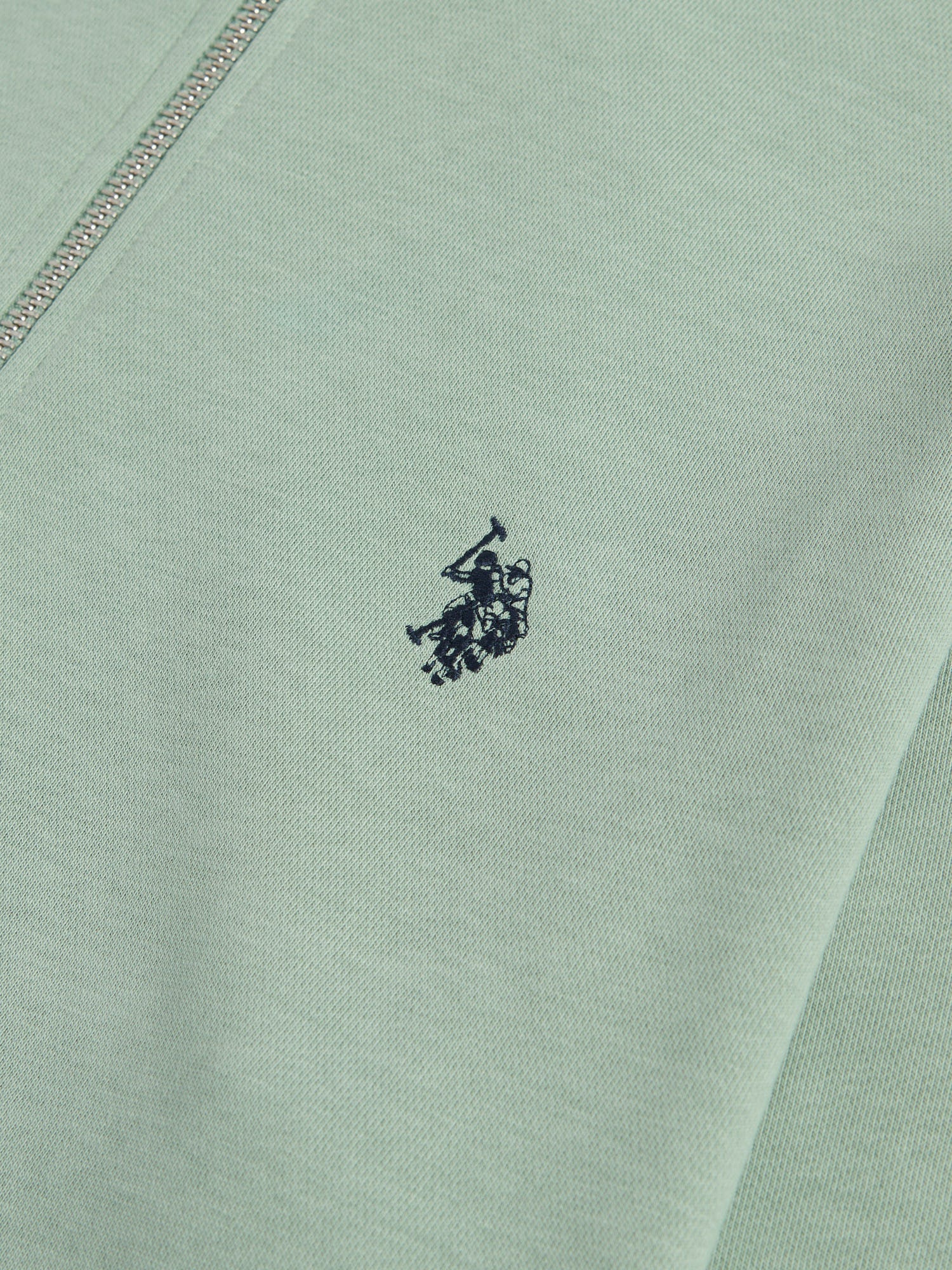 Mens 1/4 Zip Sweatshirt Iceberg Green