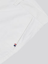 Mens Linen Blend Chino Shorts in Bright White