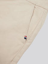 Mens Linen Blend Chino Shorts in French Oak