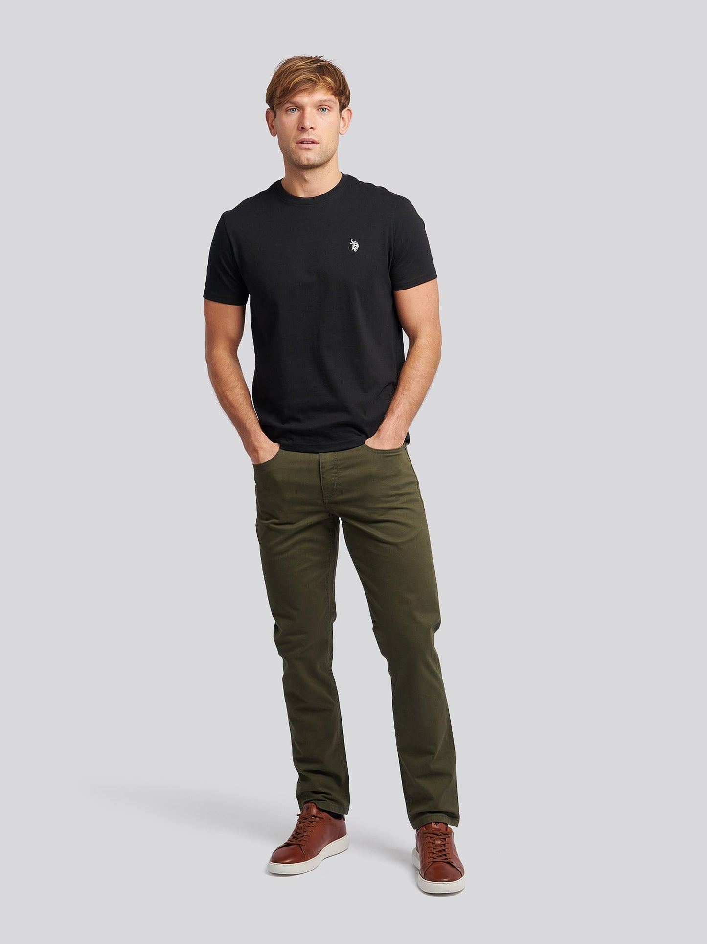 Mens Core 5 Pocket Trouser Forest Night