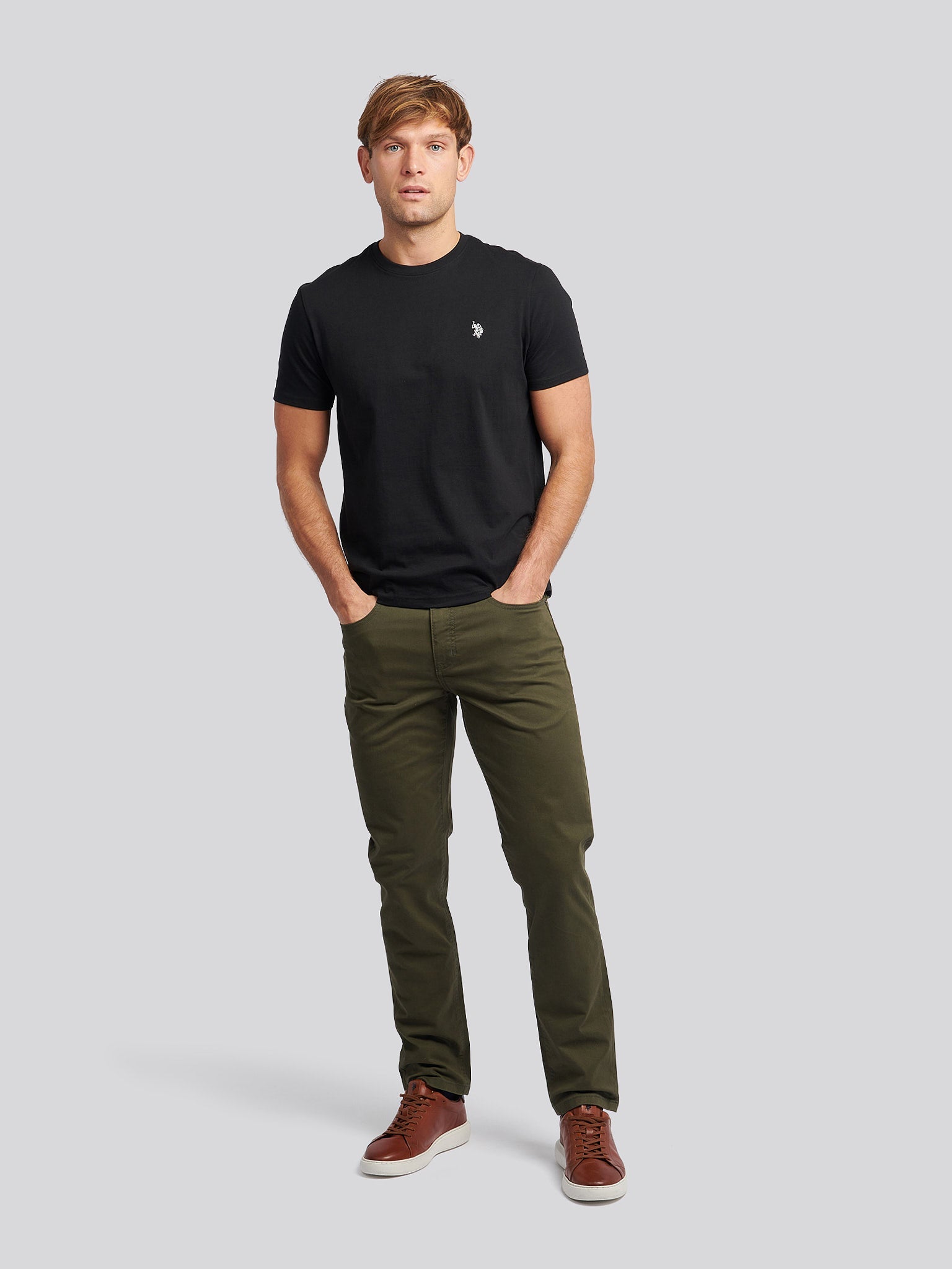 Mens Core 5 Pocket Trouser Forest Night