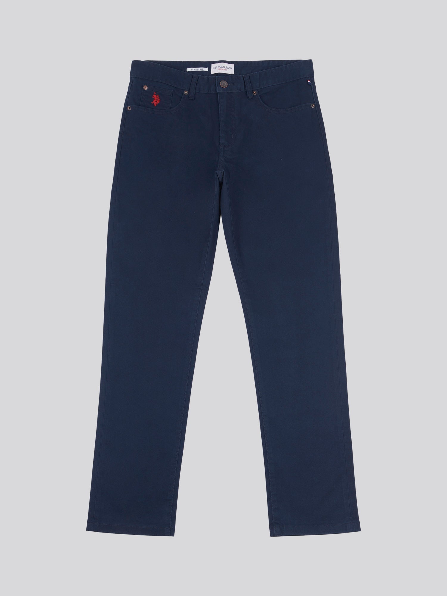 Mens Core 5 Pocket Trouser Dark Sapphire Navy / Haute Red DHM
