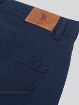 Mens Core 5 Pocket Trouser Dark Sapphire Navy / Haute Red DHM