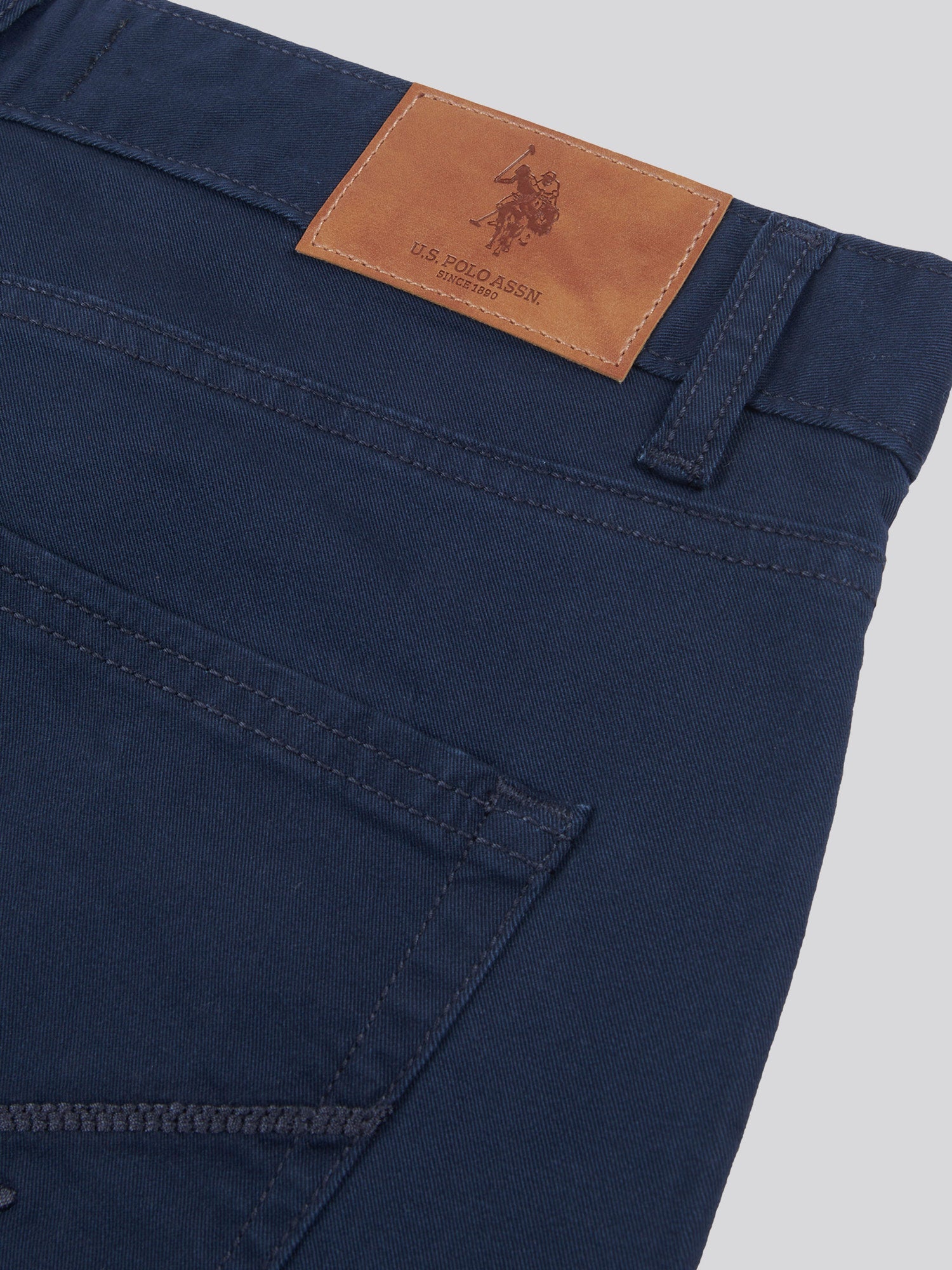 Mens Core 5 Pocket Trouser Dark Sapphire Navy / Haute Red DHM