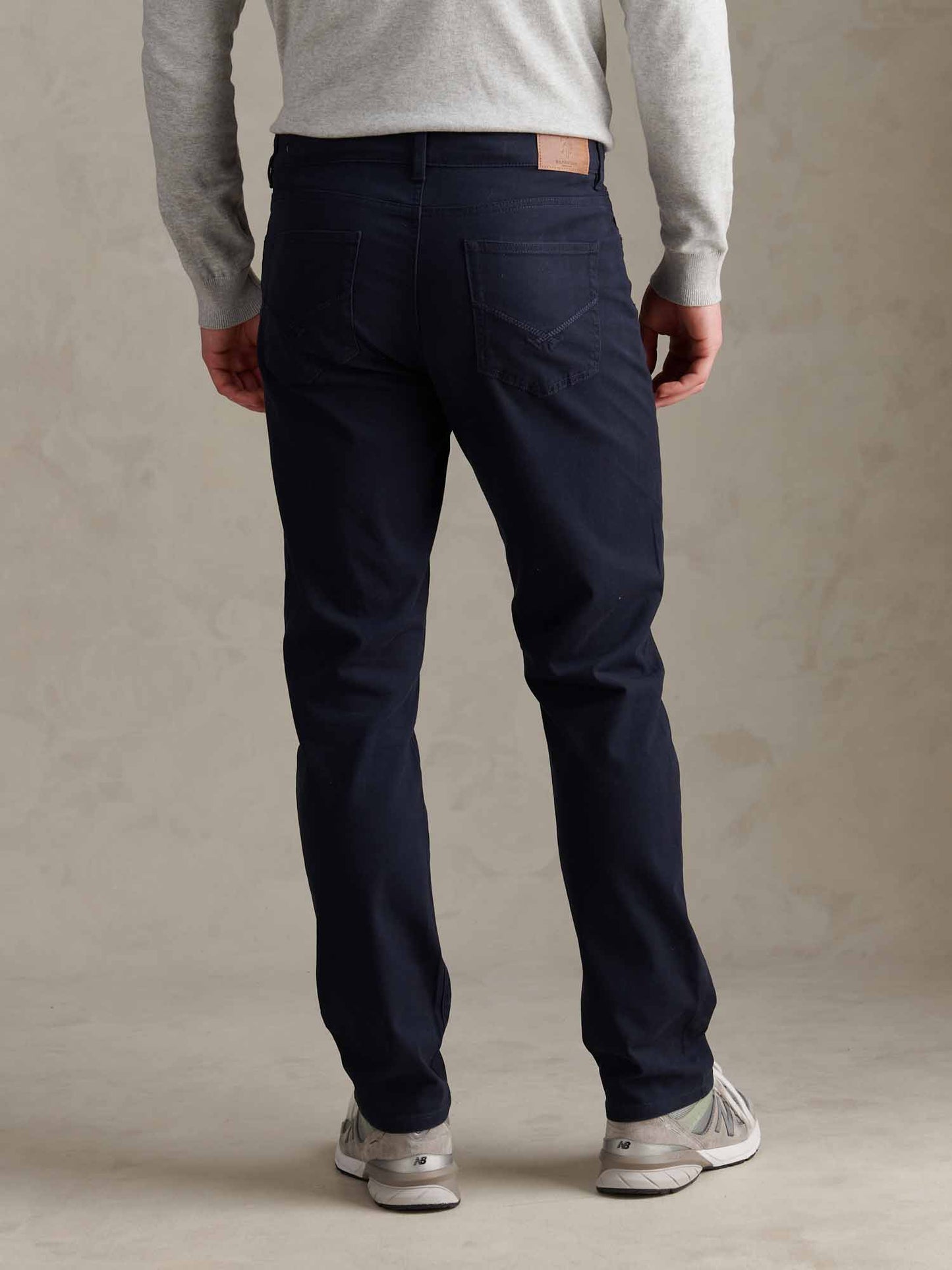 Mens Core 5 Pocket Trouser Dark Sapphire Navy / Haute Red DHM