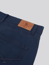 Mens Core 5 Pocket Trouser Dark Sapphire Navy / Haute Red DHM
