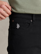 Mens Core 5 Pocket Trouser Black Bright White DHM