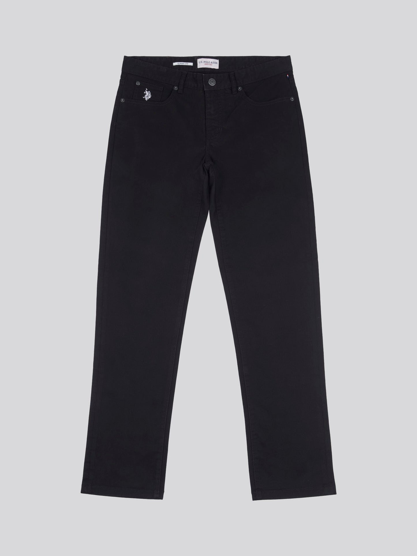 Mens Core 5 Pocket Trouser Black Bright White DHM