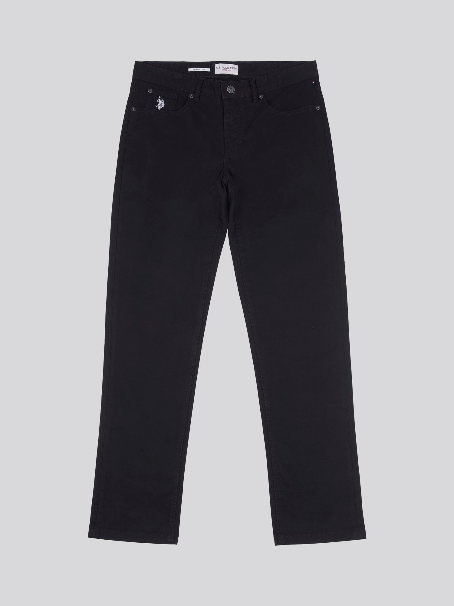 Mens Core 5 Pocket Trouser Black Bright White DHM