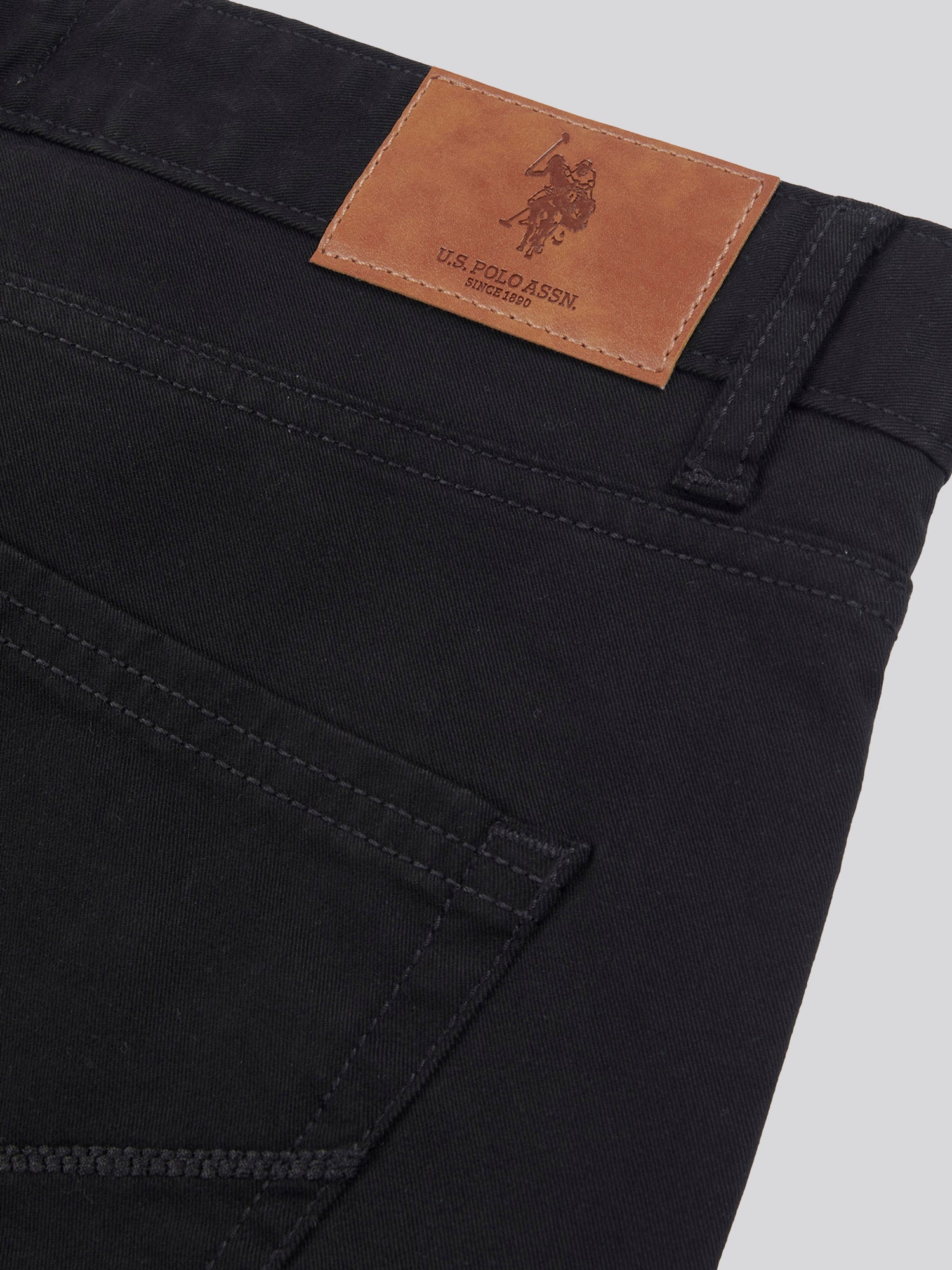 Mens Core 5 Pocket Trouser Black Bright White DHM