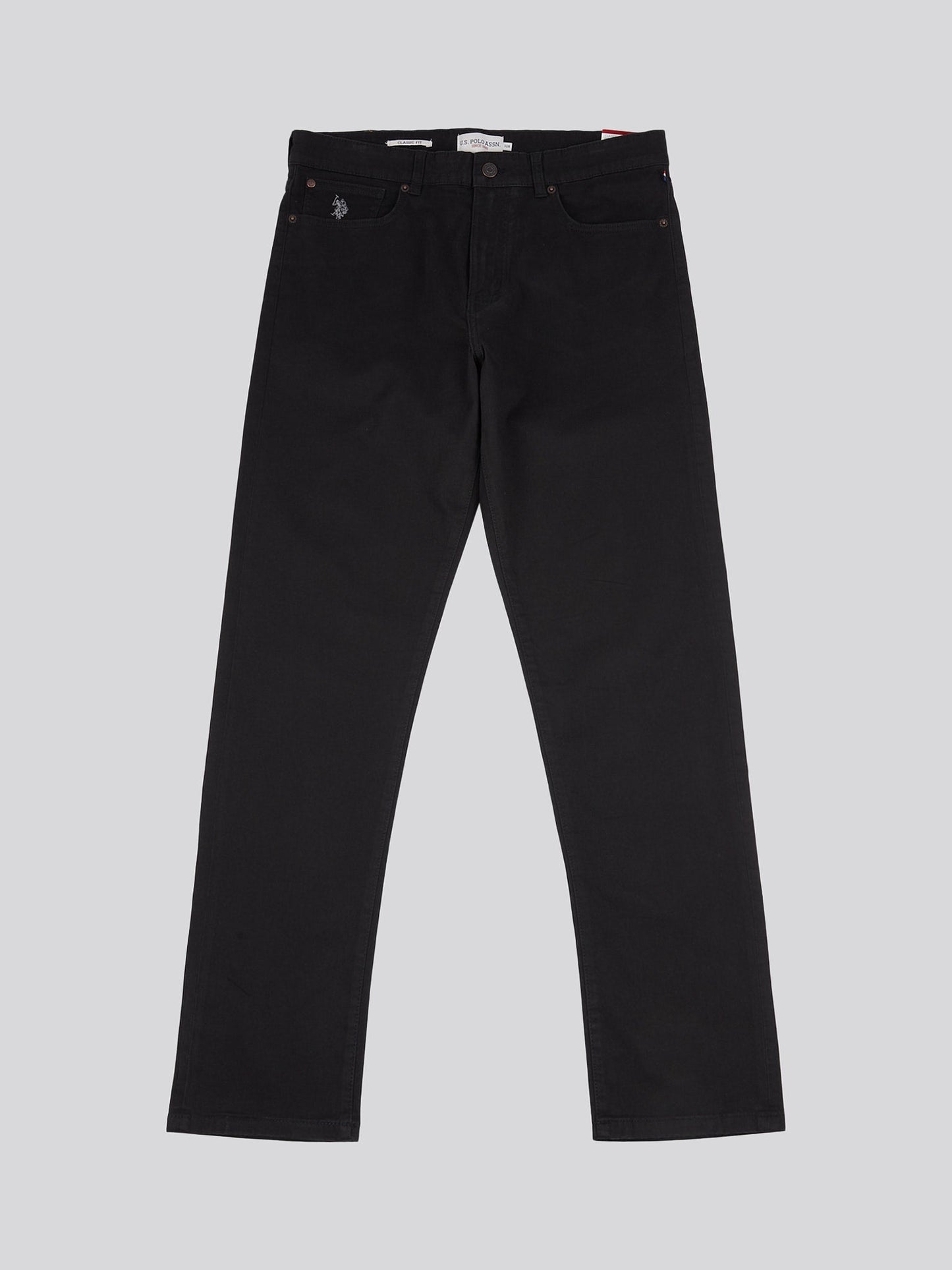 Mens Core 5 Pocket Trouser Black Bright White DHM