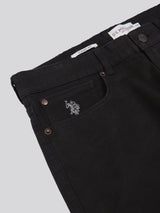 Mens Core 5 Pocket Trouser Black Bright White DHM