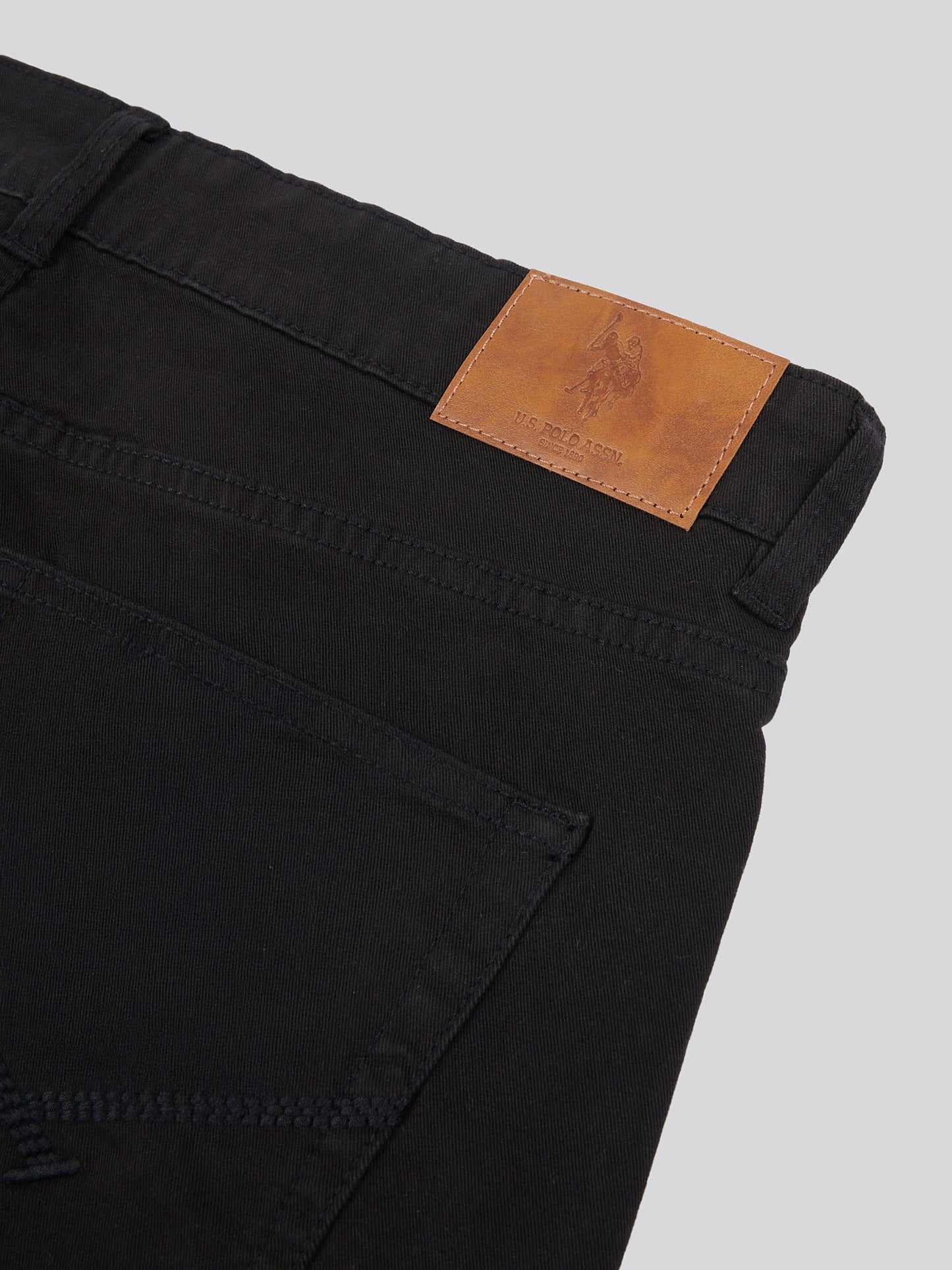 Mens Core 5 Pocket Trouser Black Bright White DHM