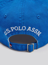 Mens Washed Casual Cap Sodalite Blue