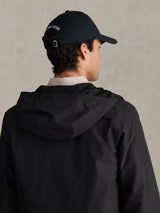 Mens Washed Casual Cap Black Bright White DHM