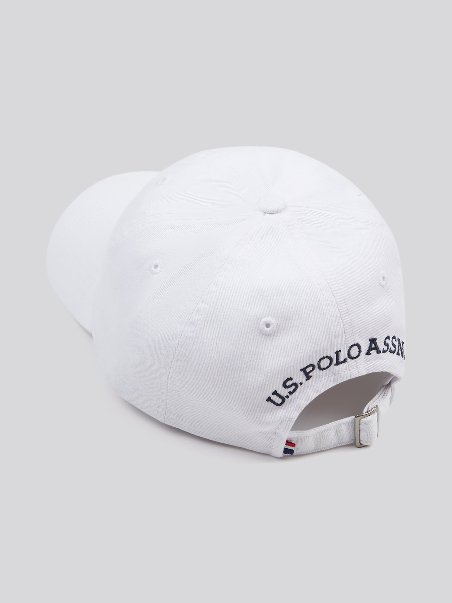 Mens Washed Casual Cap White / Dark Sapphire Navy DHM