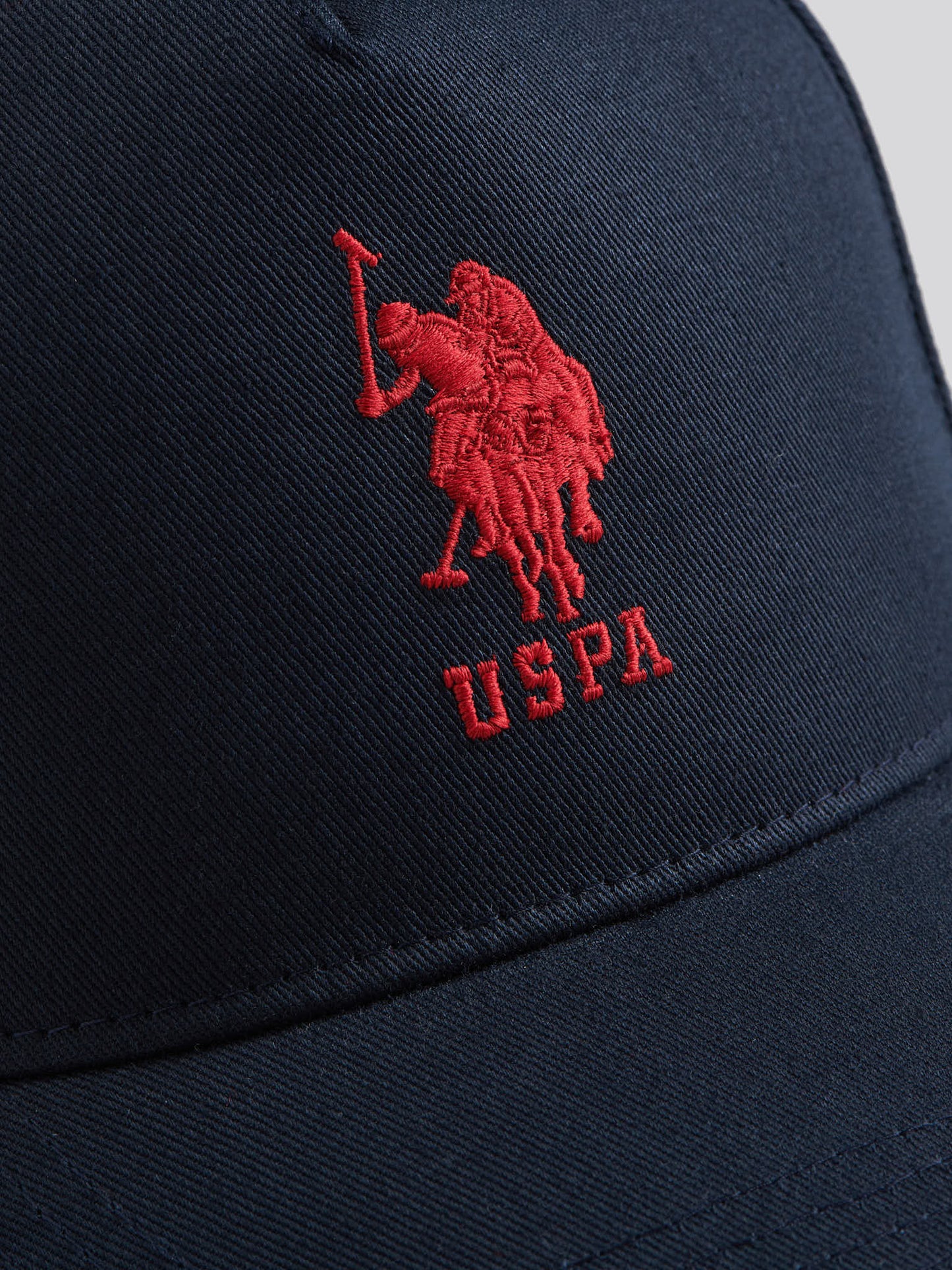 Mens Player 3 Baseball Cap Dark Sapphire Navy / Haute Red DHM