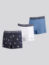 Mens 3 Pack USPA Trunk Blue Horizon