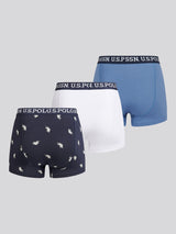Mens 3 Pack USPA Trunk Blue Horizon