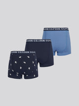 Mens 3 Pack USPA Trunk Dark Sapphire Navy