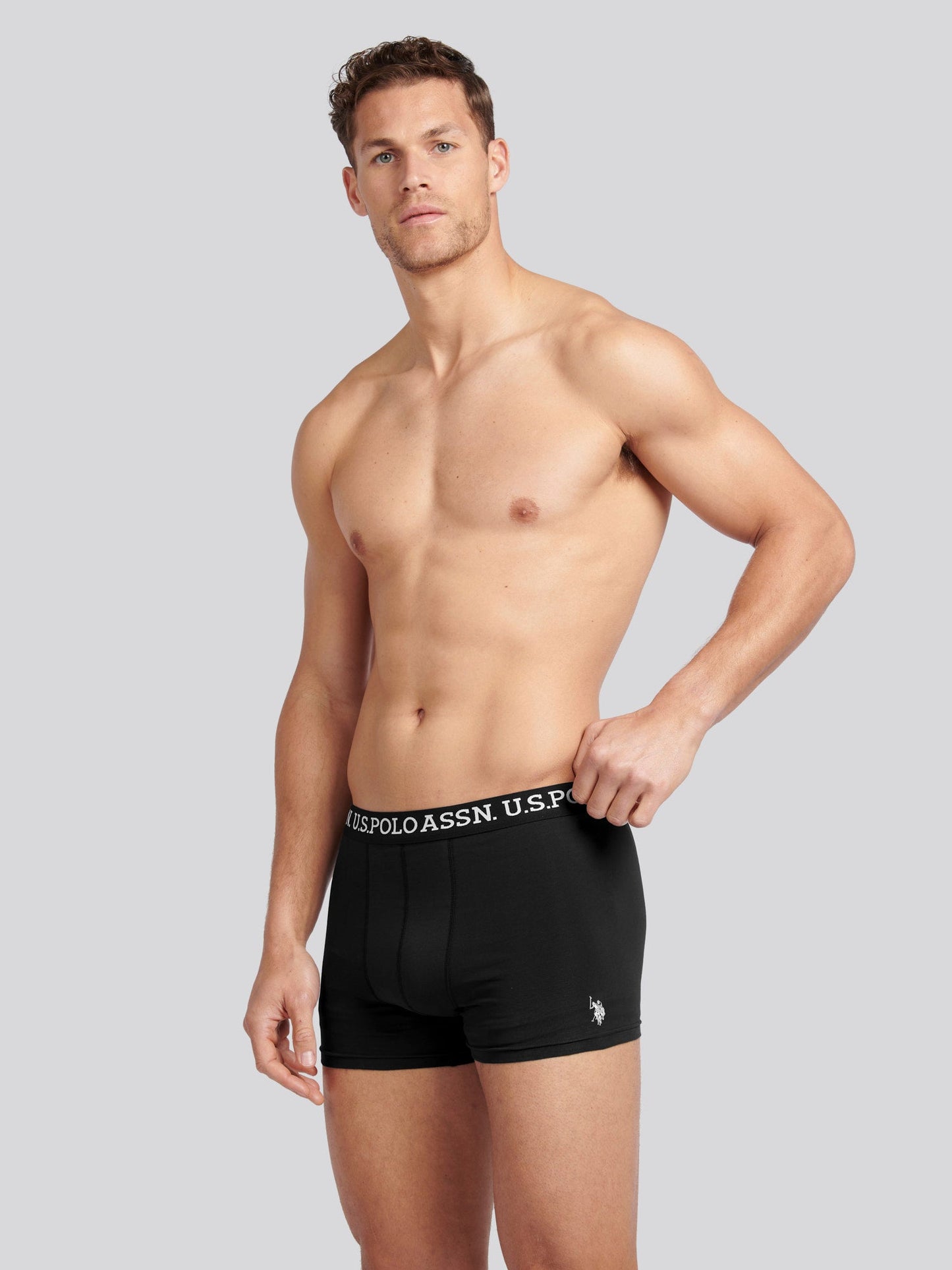 Mens 3 Pack Boxer Shorts Black