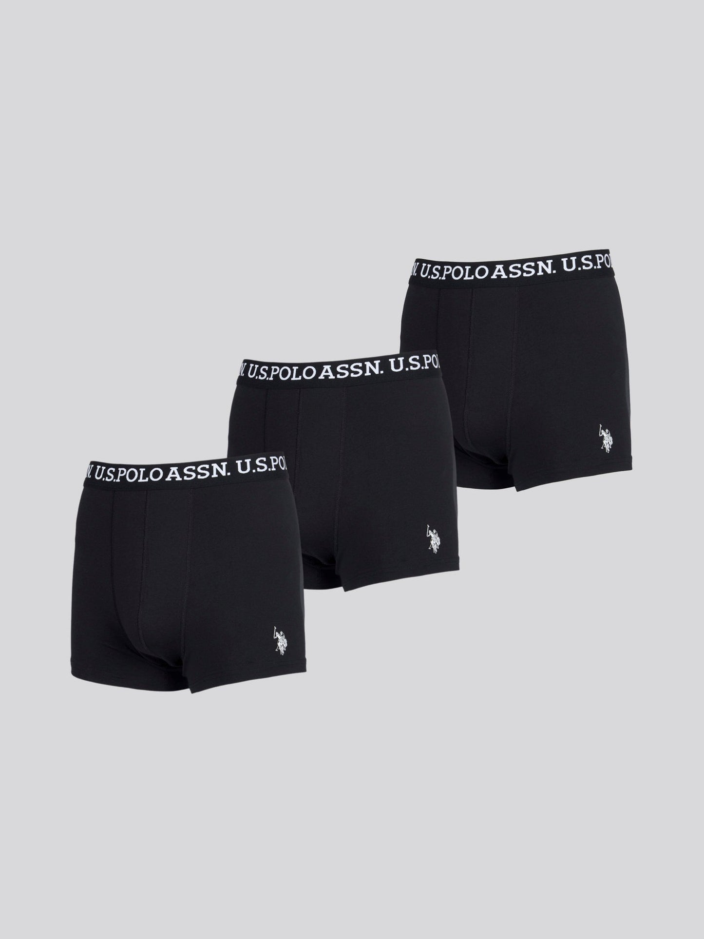 Mens 3 Pack Boxer Shorts Black