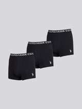 Mens 3 Pack Boxer Shorts Black