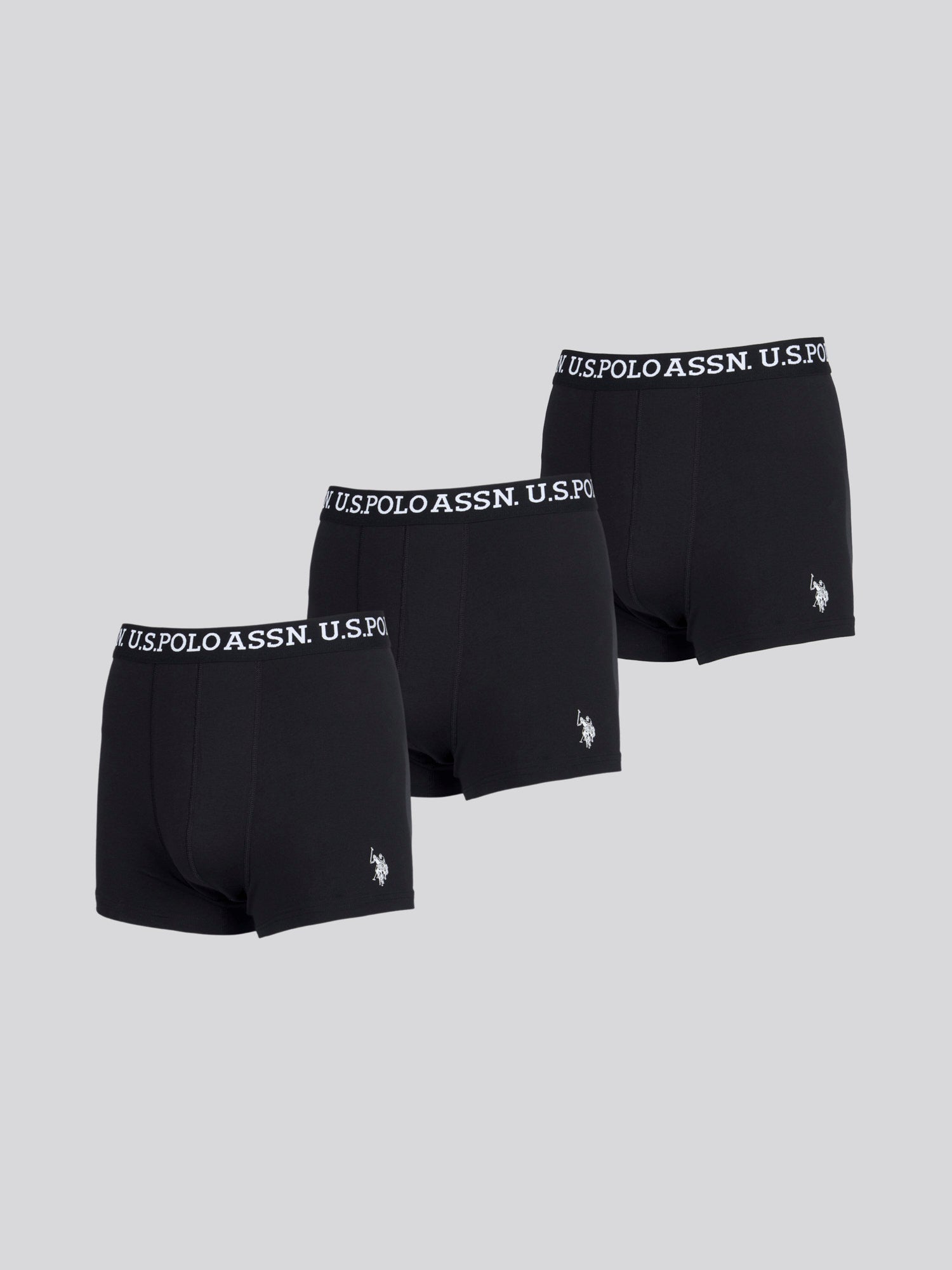 Mens 3 Pack Boxer Shorts Black