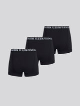 Mens 3 Pack Boxer Shorts Black