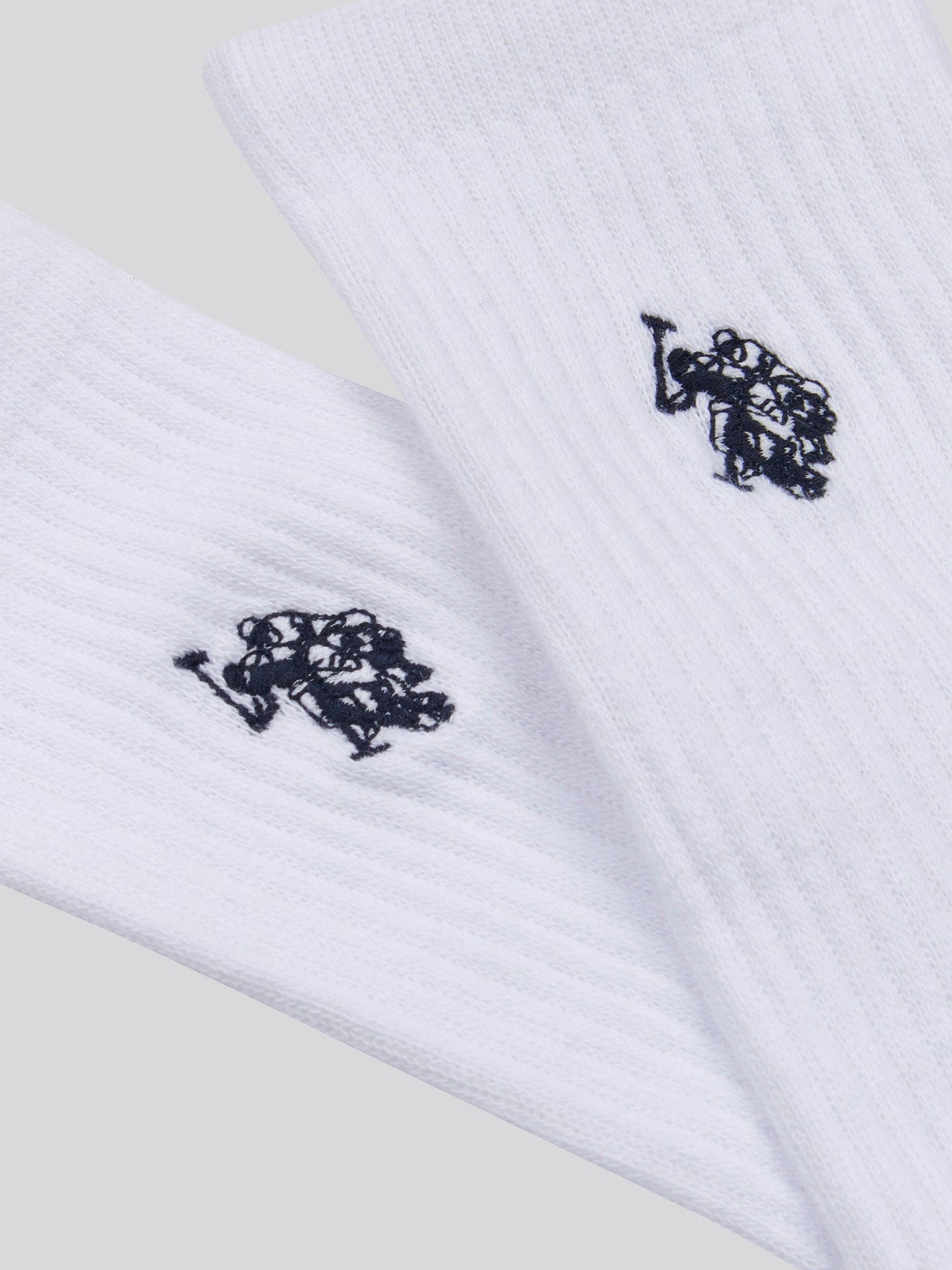 Mens Five Pack Classic Sports Socks in Bright White