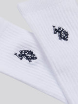 Mens Five Pack Classic Sports Socks in Bright White