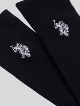 Mens Five Pack Classic Sports Socks in Black