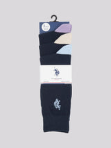 Mens Three Pack Smart Socks in Dark Sapphire Navy