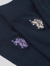 Mens Three Pack Smart Socks in Dark Sapphire Navy