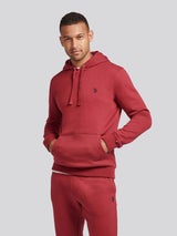 Mens Double Horsemen Hoodie in Tibetan Red