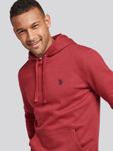 Mens Double Horsemen Hoodie in Tibetan Red