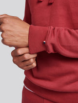 Mens Double Horsemen Hoodie in Tibetan Red