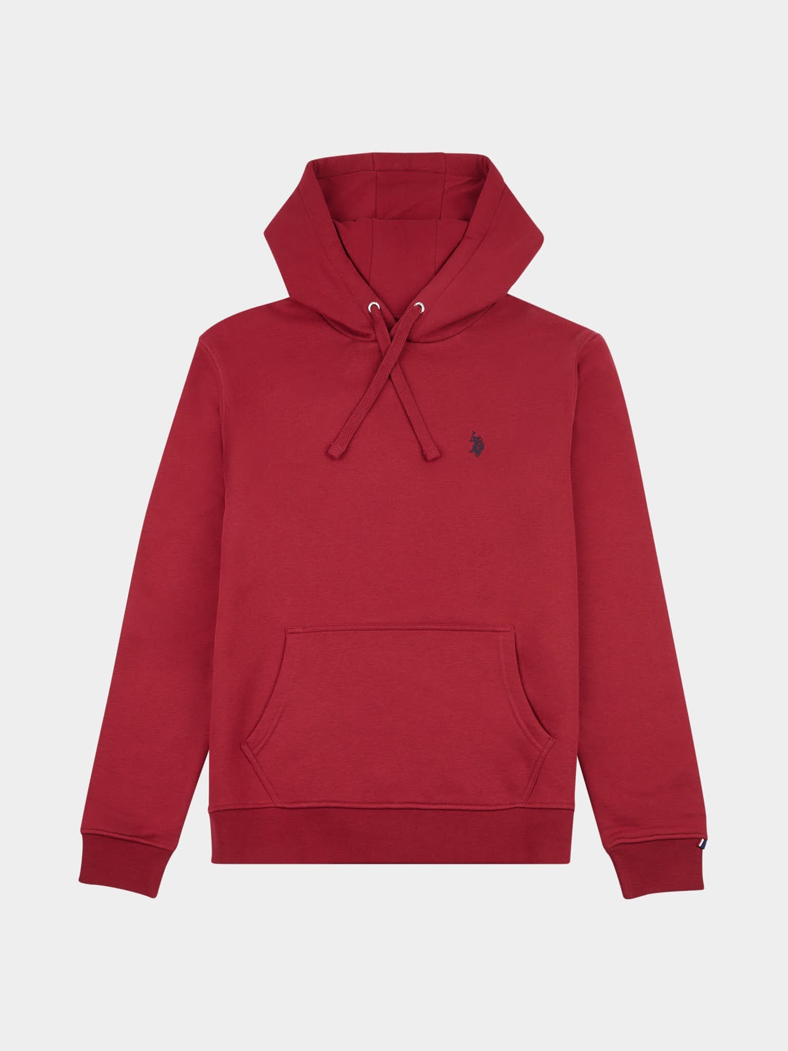 Mens Double Horsemen Hoodie in Tibetan Red